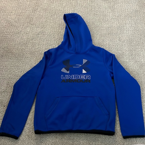 Boys Blue Under Armour hoodie size medium - Picture 1 of 4